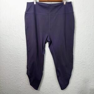 Womens Marica Deep Purple Plus Size athletic Capri's